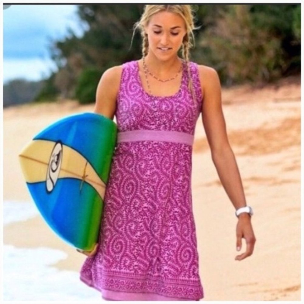 Athleta Vyasa Purple Floral Dress
